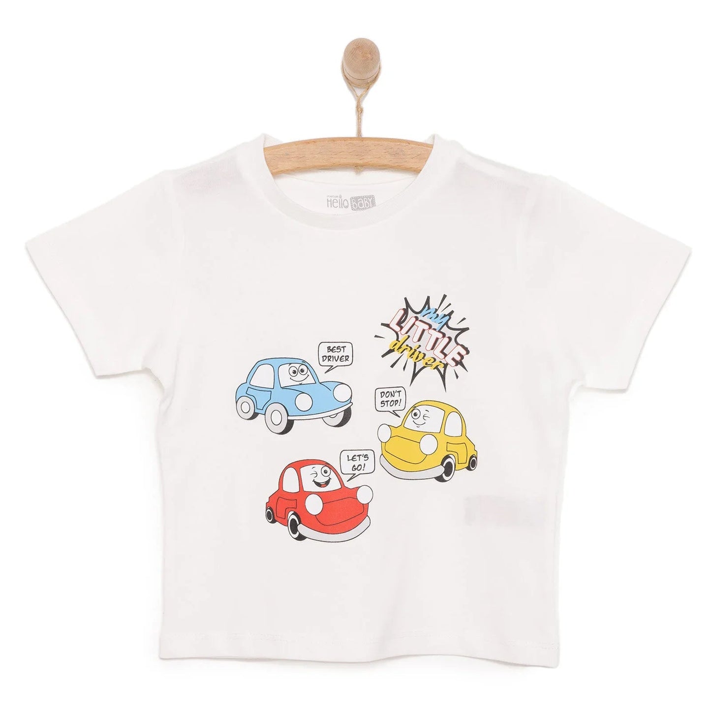 HelloBaby Basic T-shirt - White - mezetto ebebek ebebek