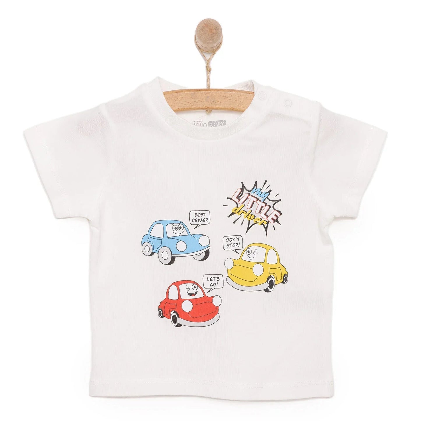 HelloBaby Basic T-shirt - White - mezetto ebebek ebebek
