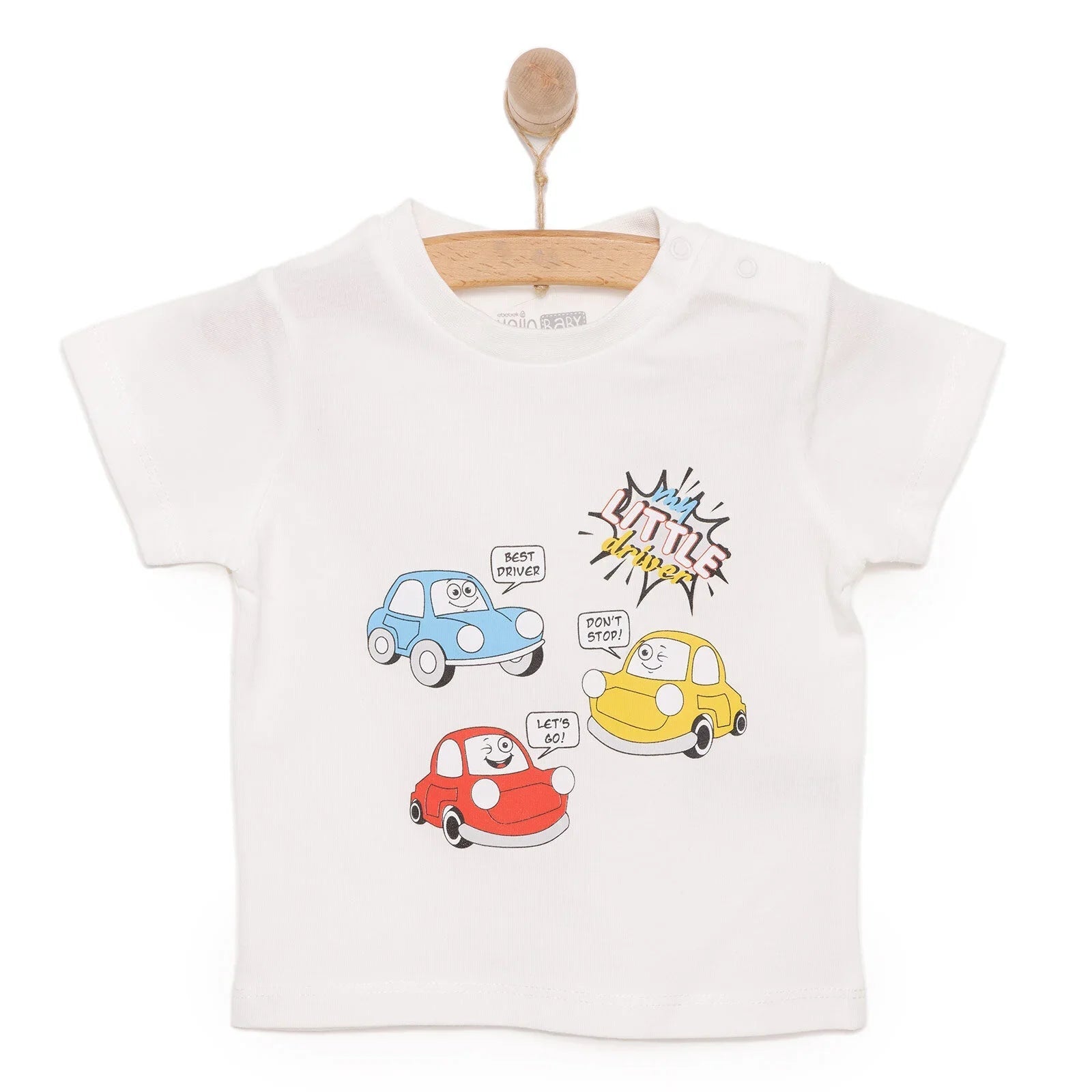 HelloBaby Basic T-shirt - White - mezetto ebebek ebebek