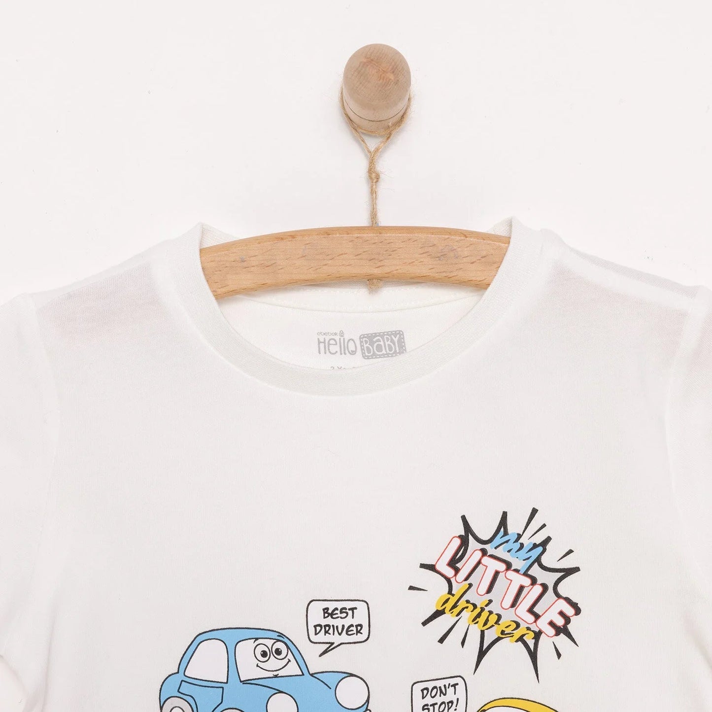 HelloBaby Basic T-shirt - White - mezetto ebebek ebebek