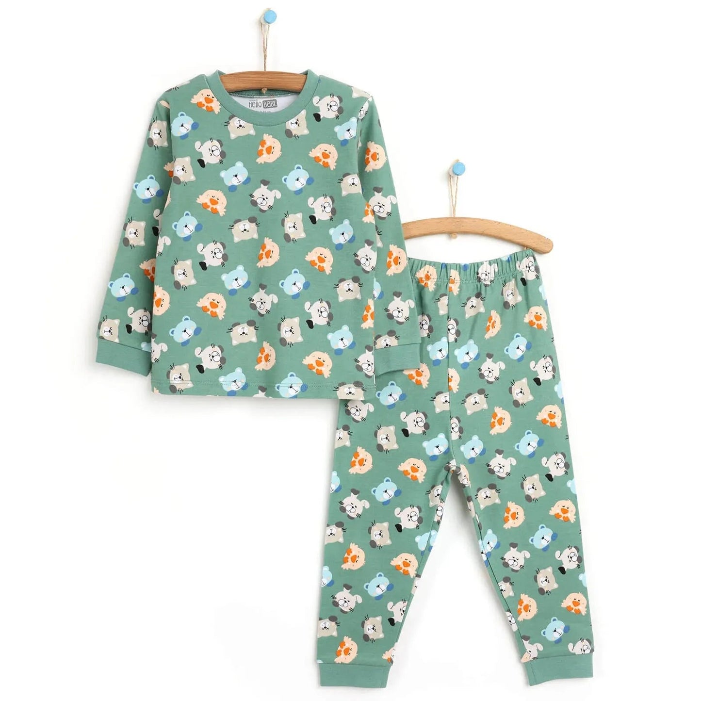 HelloBaby Basic Unisex Pyjamas Set - mezetto ebebek ebebek