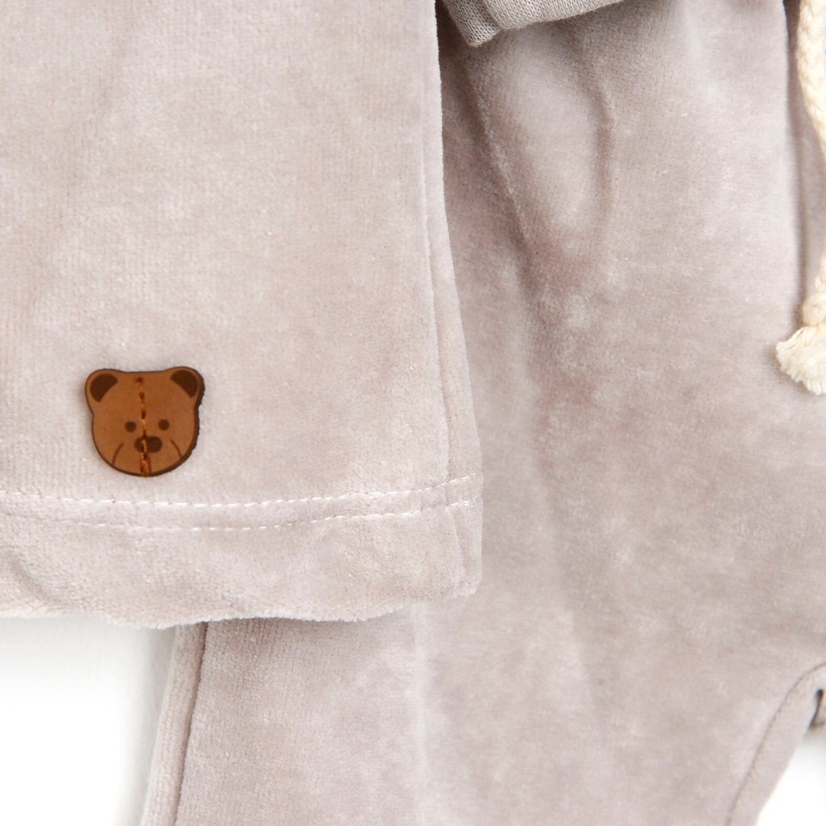 HelloBaby Basic Velvet Sweatshirt - Jogger - Brown - mezetto ebebek ebebek