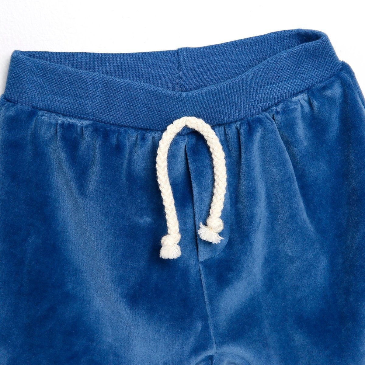 HelloBaby Basic Velvet Sweatshirt - Jogger - Indigo - mezetto ebebek ebebek