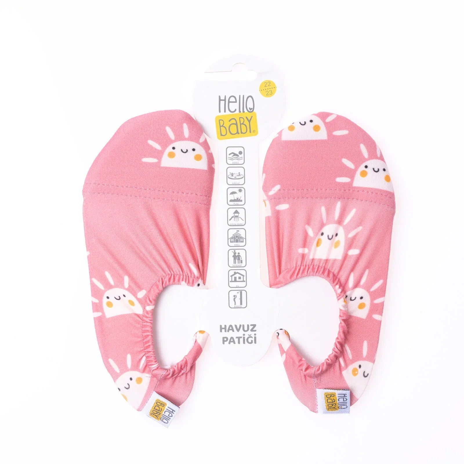 HelloBaby Beach & Pool Socks - Pink - mezetto ebebek ebebek