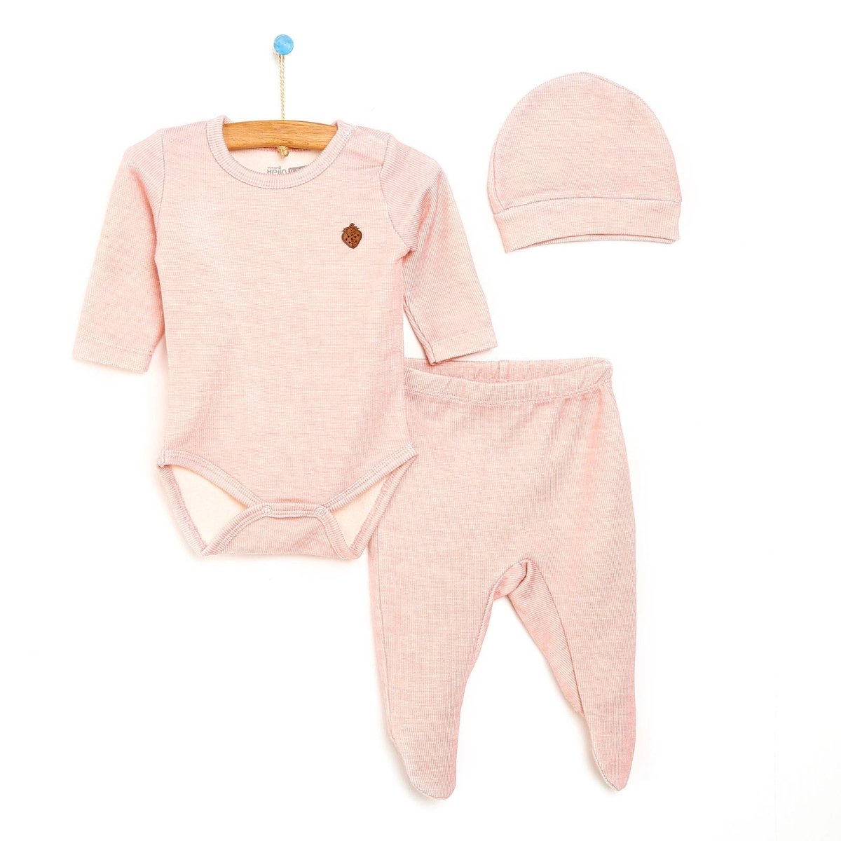 HelloBaby Body - Footed Bottom - Hat - mezetto ebebek ebebek