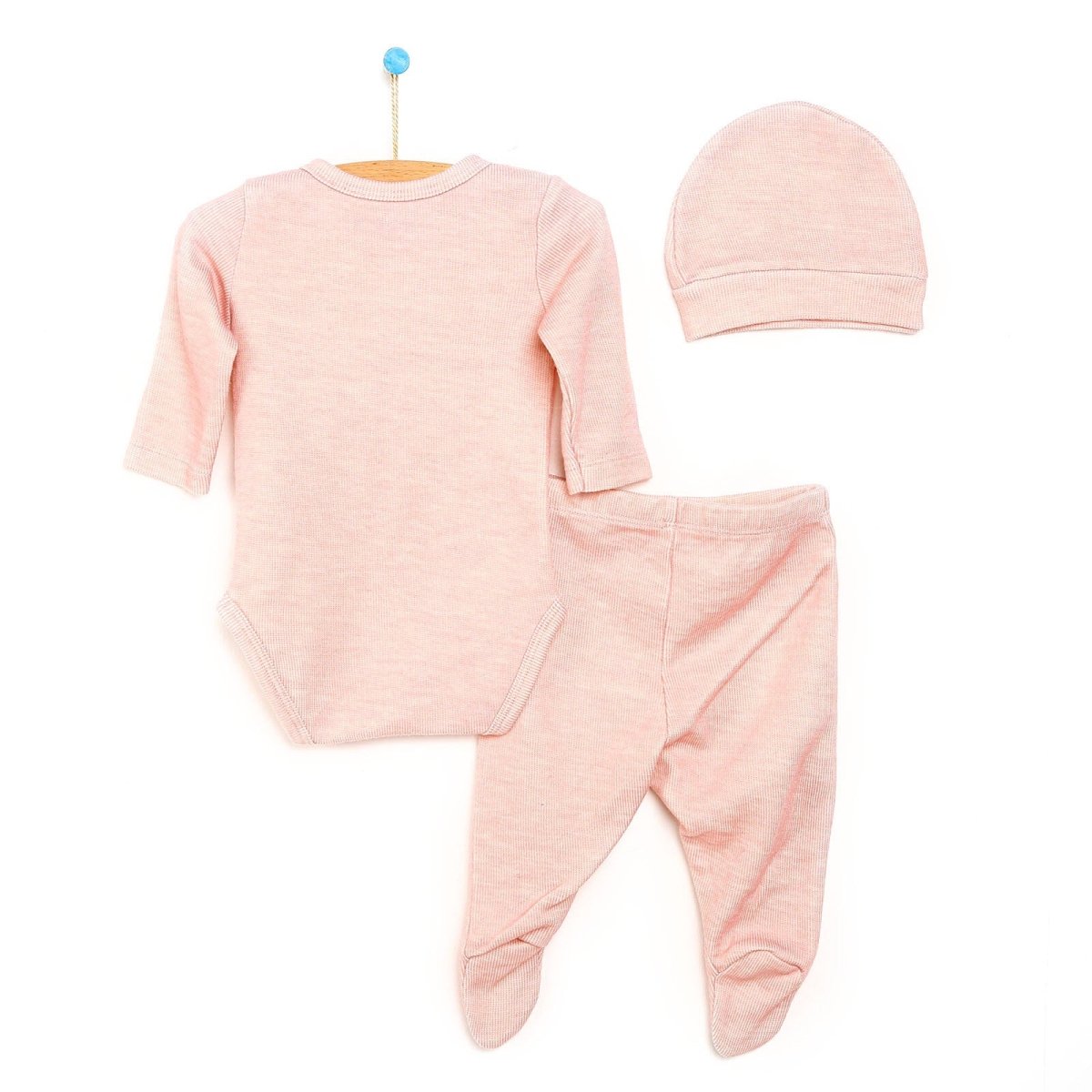 HelloBaby Body - Footed Bottom - Hat - mezetto ebebek ebebek