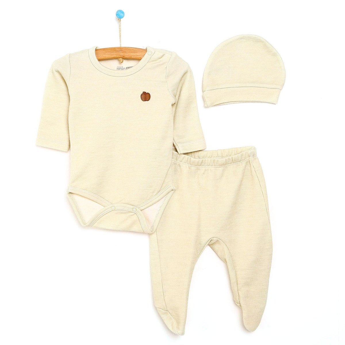 HelloBaby Body - Footed Bottom - Hat - mezetto ebebek ebebek