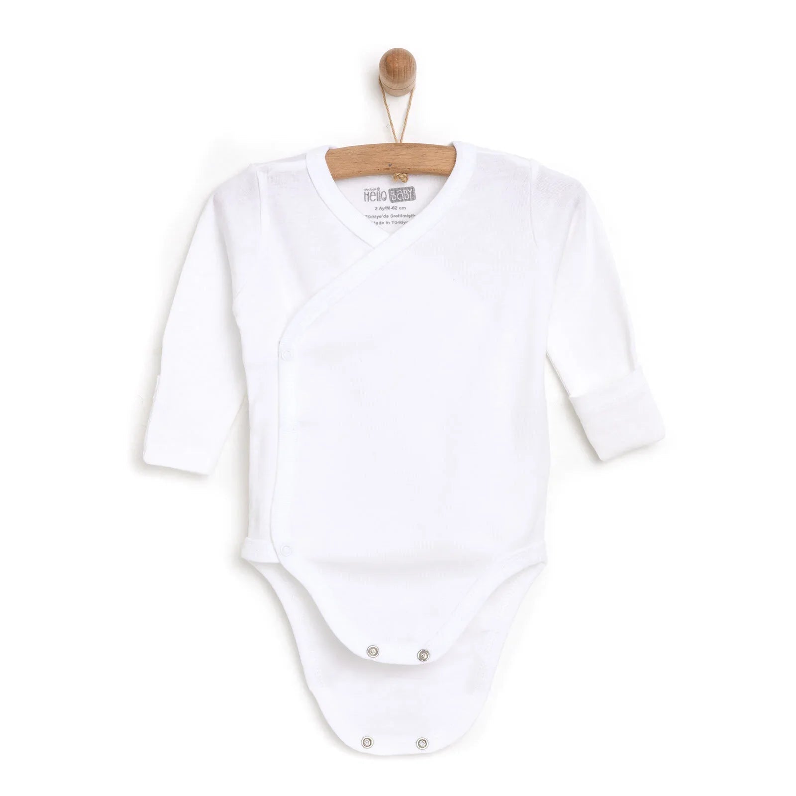 HelloBaby Bodysuit - Ecru - mezetto ebebek ebebek