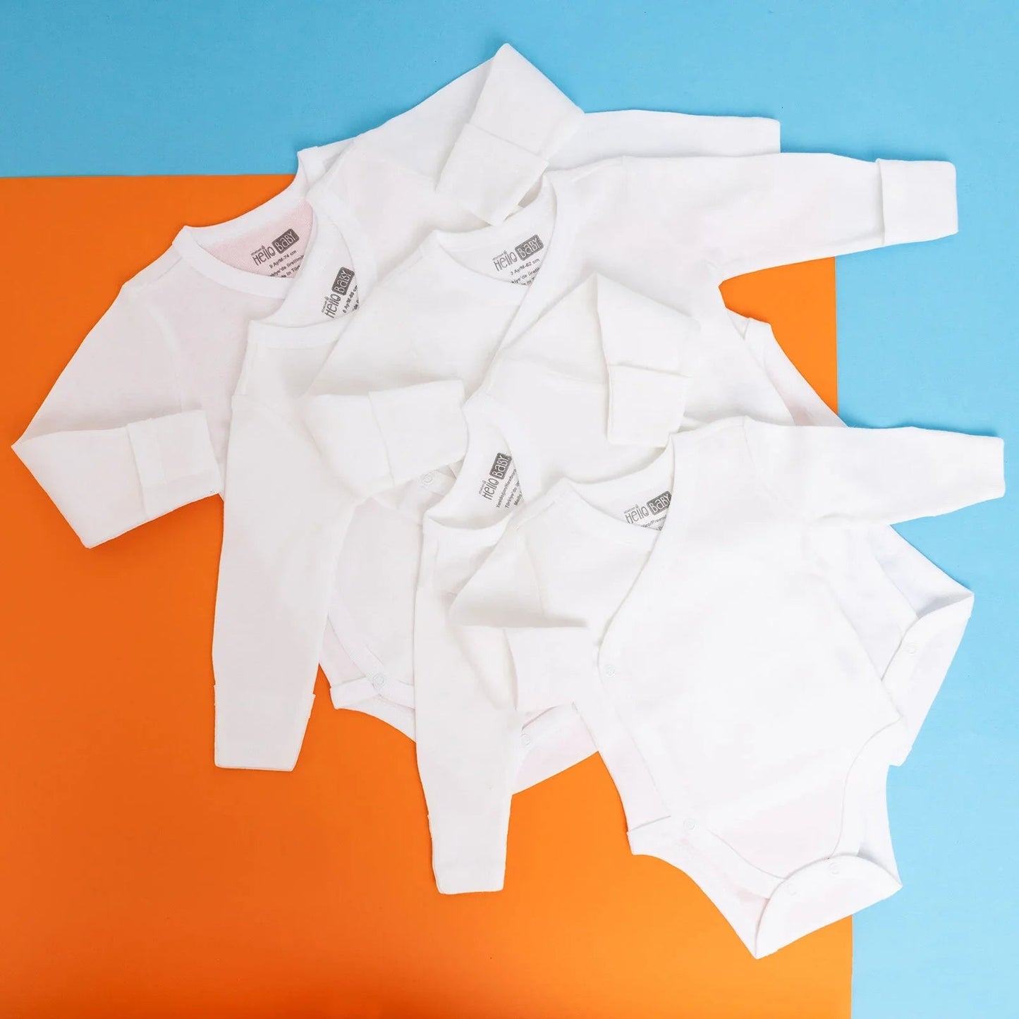 HelloBaby Bodysuit - Ecru - mezetto ebebek ebebek