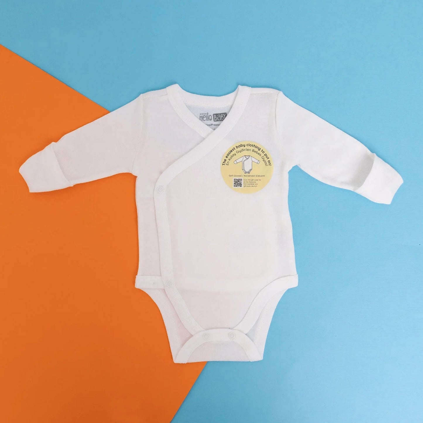 HelloBaby Bodysuit - Ecru - mezetto ebebek ebebek