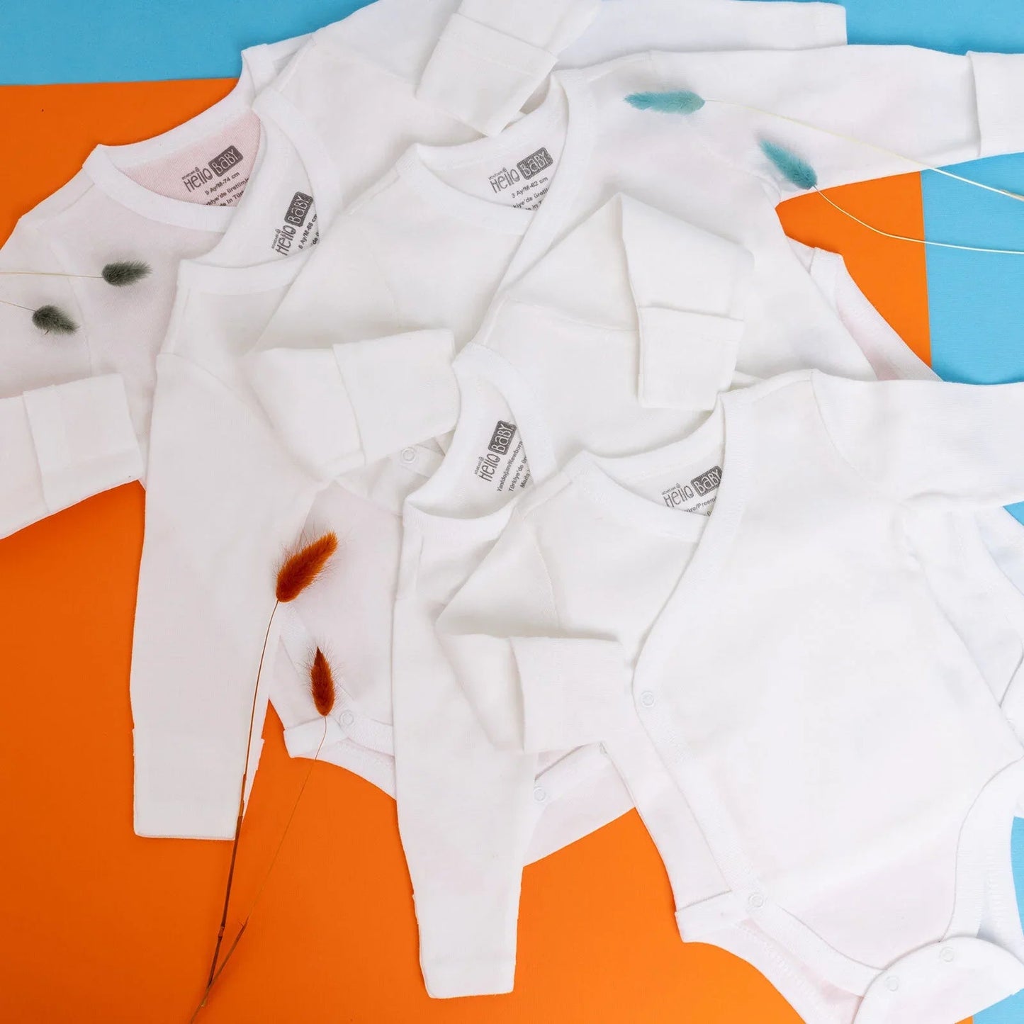 HelloBaby Bodysuit - Ecru - mezetto ebebek ebebek