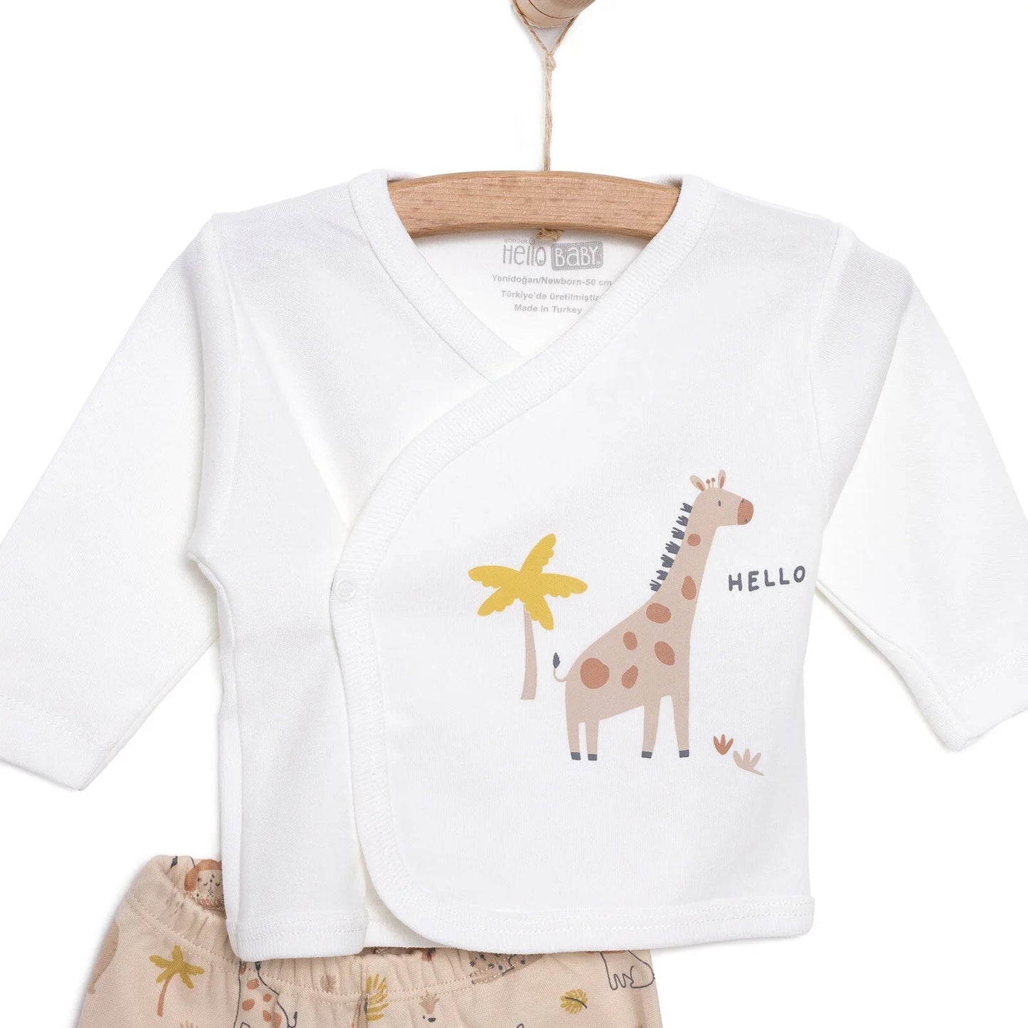 HelloBaby Boy 10 piece Newborn Set - Ecru - mezetto ebebek ebebek