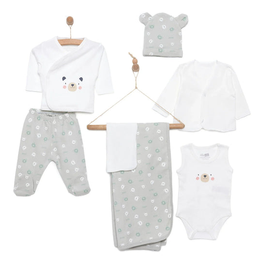 HelloBaby Boy 10pcs Newborn Set - Green - mezetto ebebek ebebek