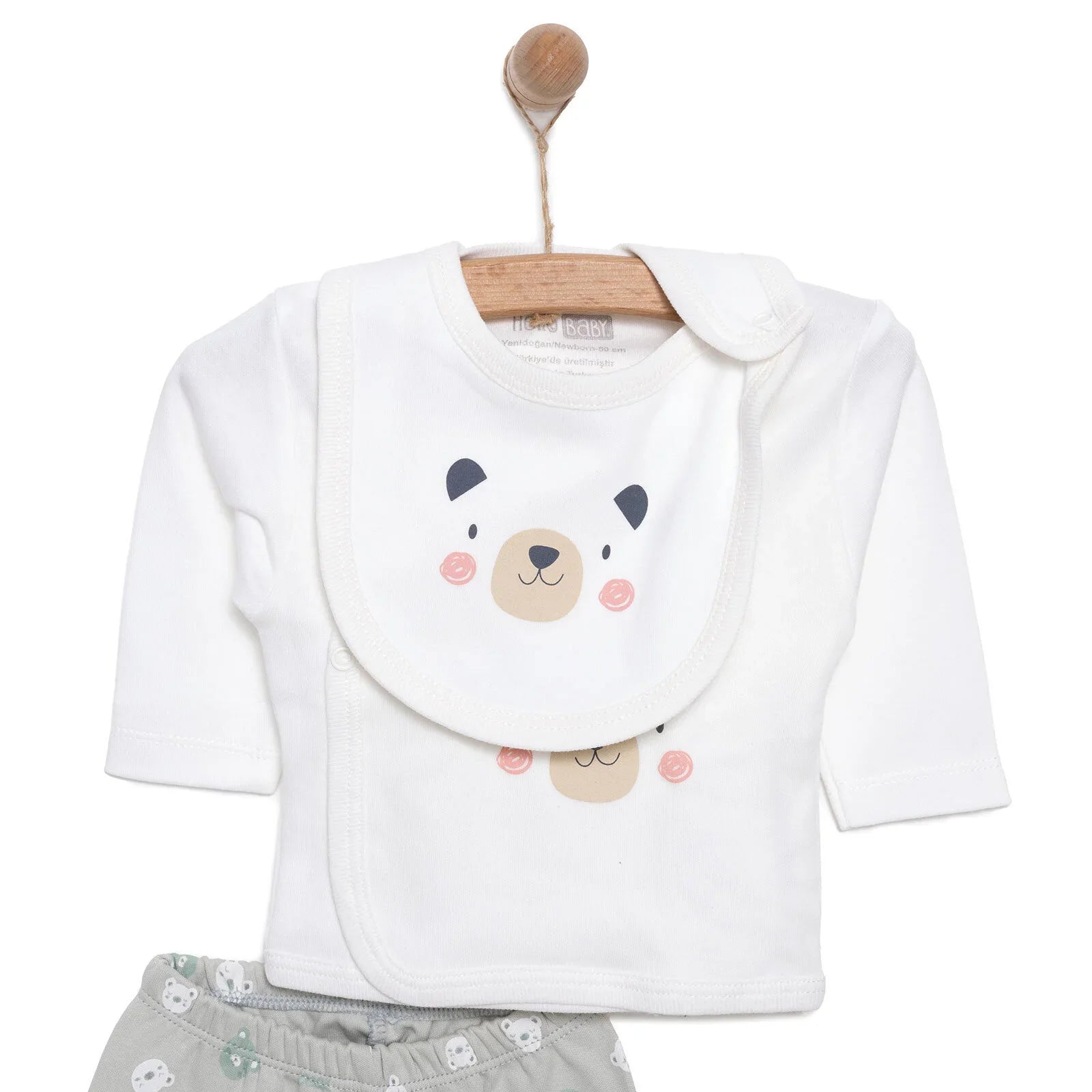 HelloBaby Boy 10pcs Newborn Set - Green - mezetto ebebek ebebek