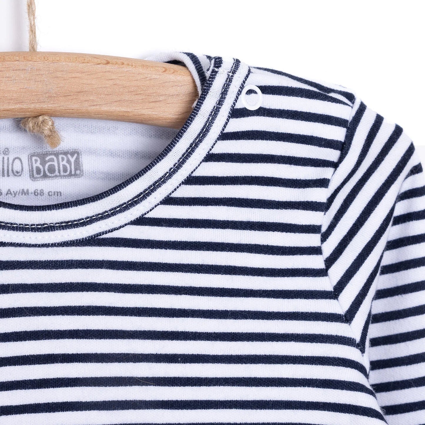 HelloBaby Boy 2 - Pack Long Sleeve Bodysuit - Navy Blue - mezetto ebebek ebebek