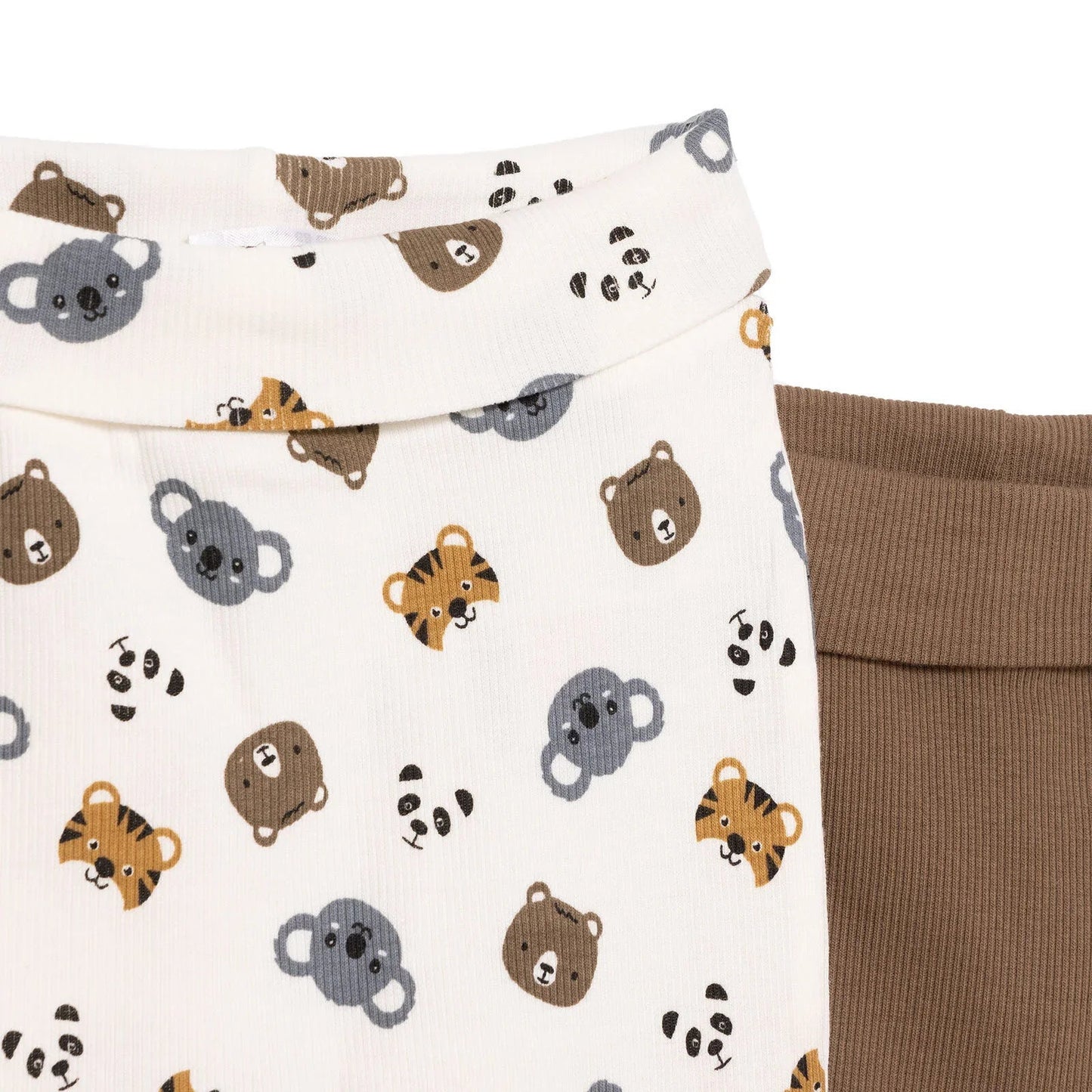 HelloBaby Boy 2 Piece Footles Bottom - Light Brown - mezetto ebebek ebebek