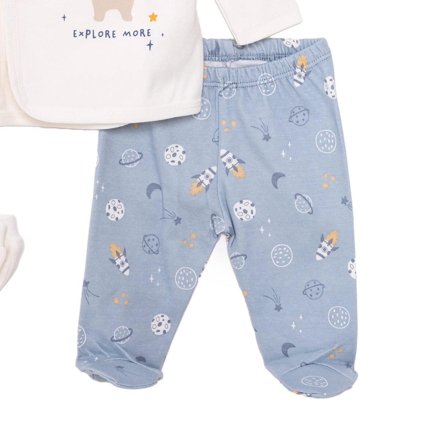 HelloBaby Boy 5 Piece Newborn Gift Set - Blue - mezetto ebebek ebebek