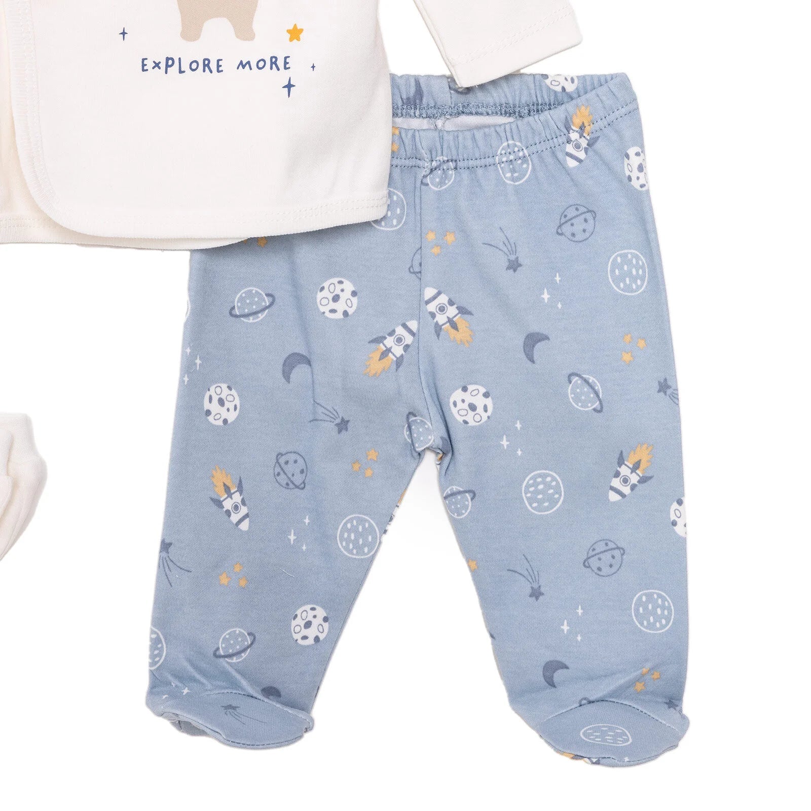 HelloBaby Boy 5 Piece Newborn Gift Set - Blue - mezetto ebebek ebebek