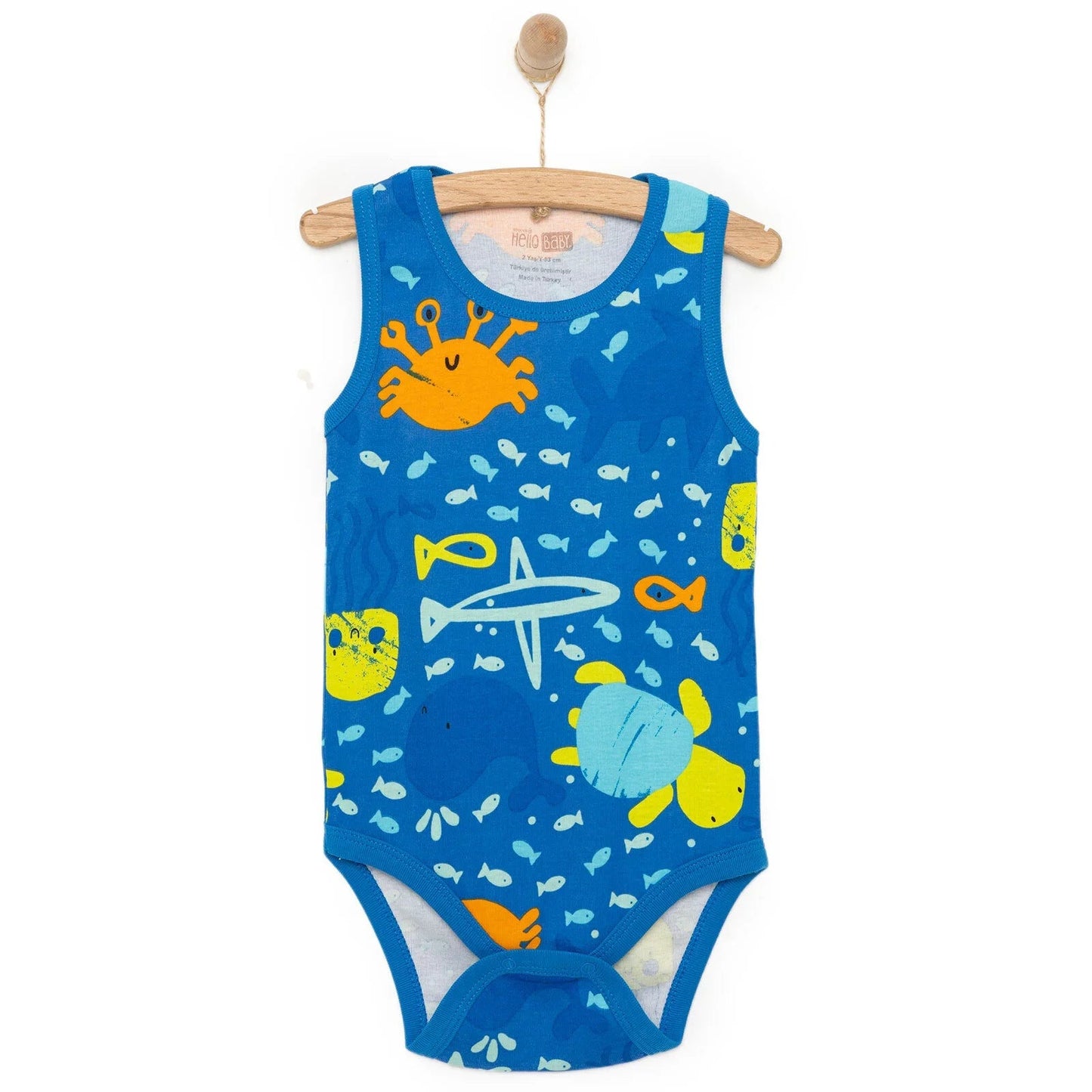 HelloBaby Boy Athlete Bodysuit - Navy Blue - mezetto ebebek ebebek