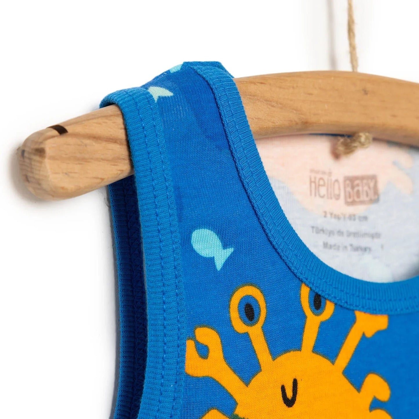 HelloBaby Boy Athlete Bodysuit - Navy Blue - mezetto ebebek ebebek