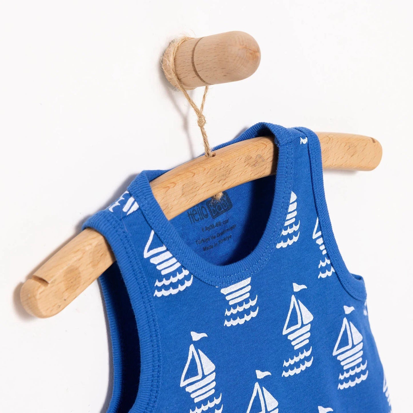 HelloBaby Boy Athlete Bodysuit - Navy Blue - mezetto ebebek ebebek