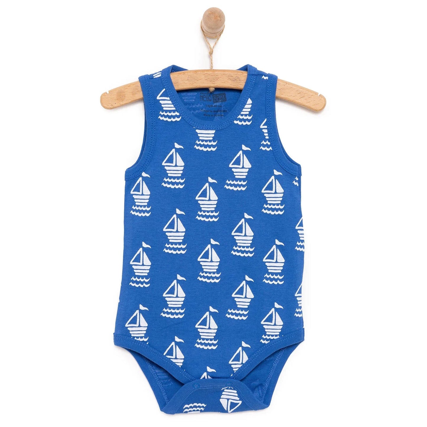 HelloBaby Boy Athlete Bodysuit - Navy Blue - mezetto ebebek ebebek