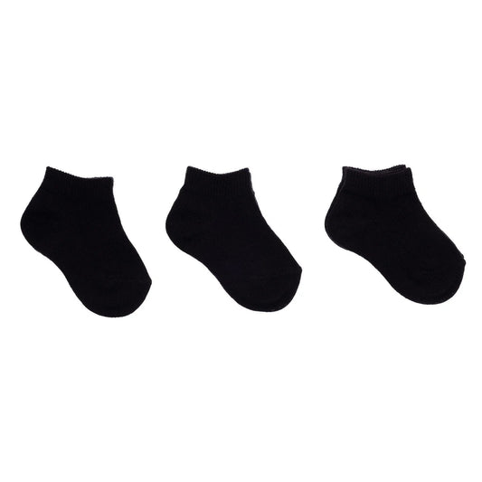 HelloBaby Boy Baby Socks 3 Pack - Black - mezetto ebebek ebebek