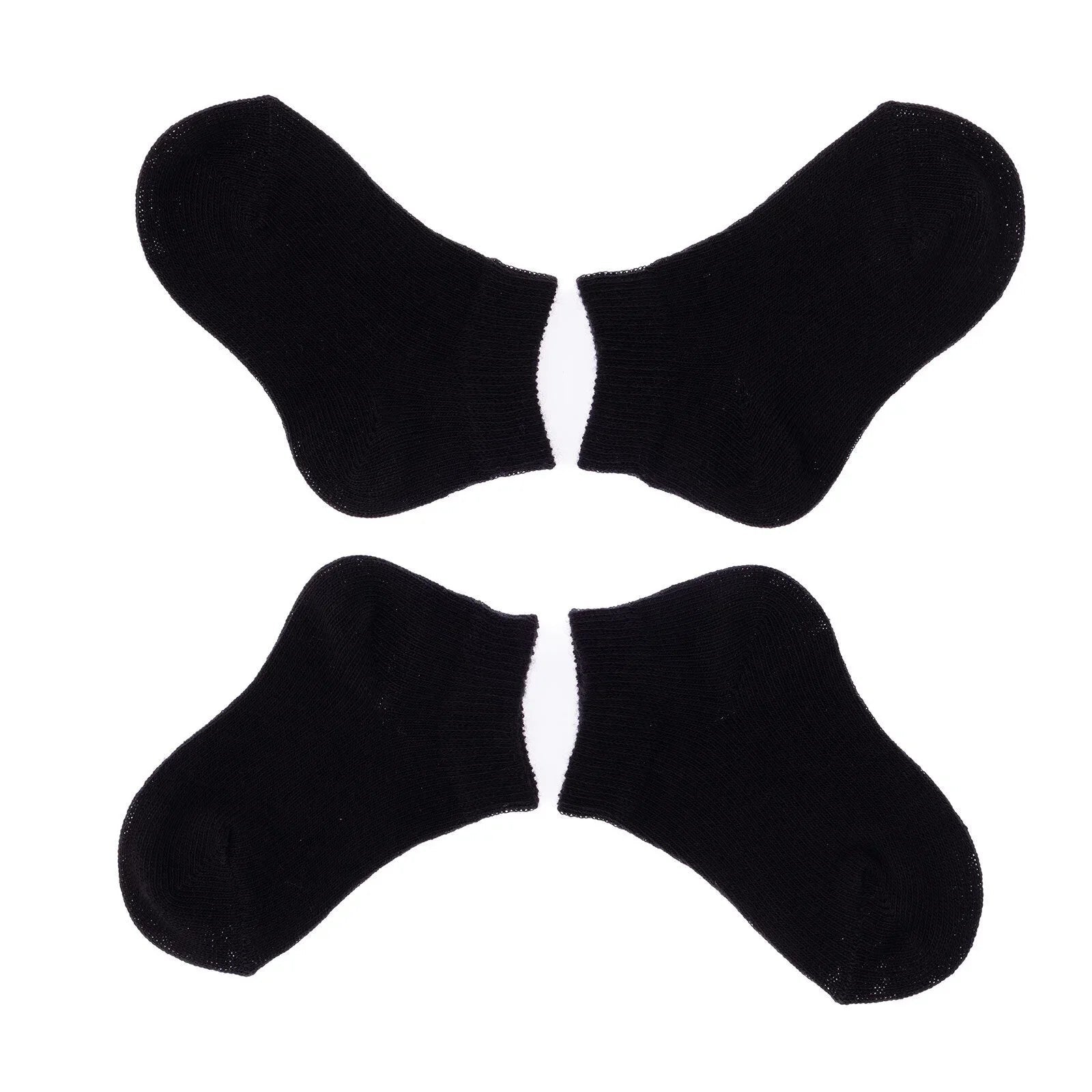 HelloBaby Boy Baby Socks 3 Pack - Black - mezetto ebebek ebebek