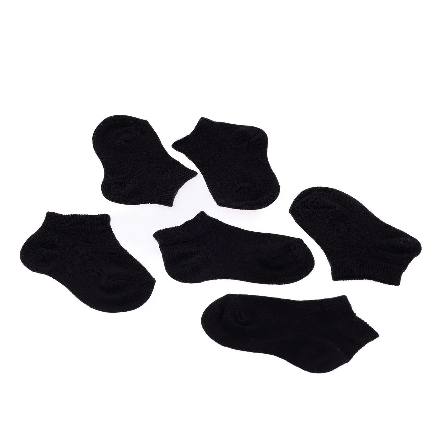 HelloBaby Boy Baby Socks 3 Pack - Black - mezetto ebebek ebebek