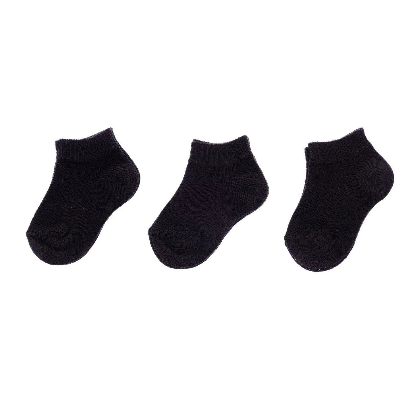HelloBaby Boy Baby Socks 3 Pack - Black - mezetto ebebek ebebek