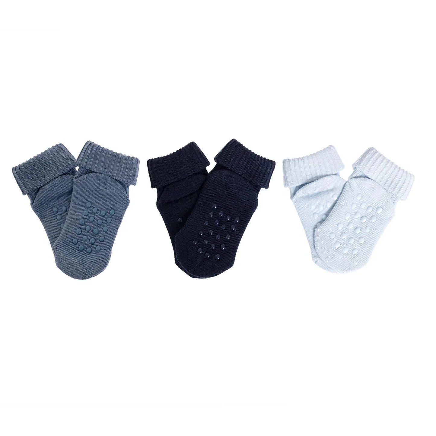 HelloBaby Boy Baby Socks 3 Pack - Blue - mezetto ebebek ebebek