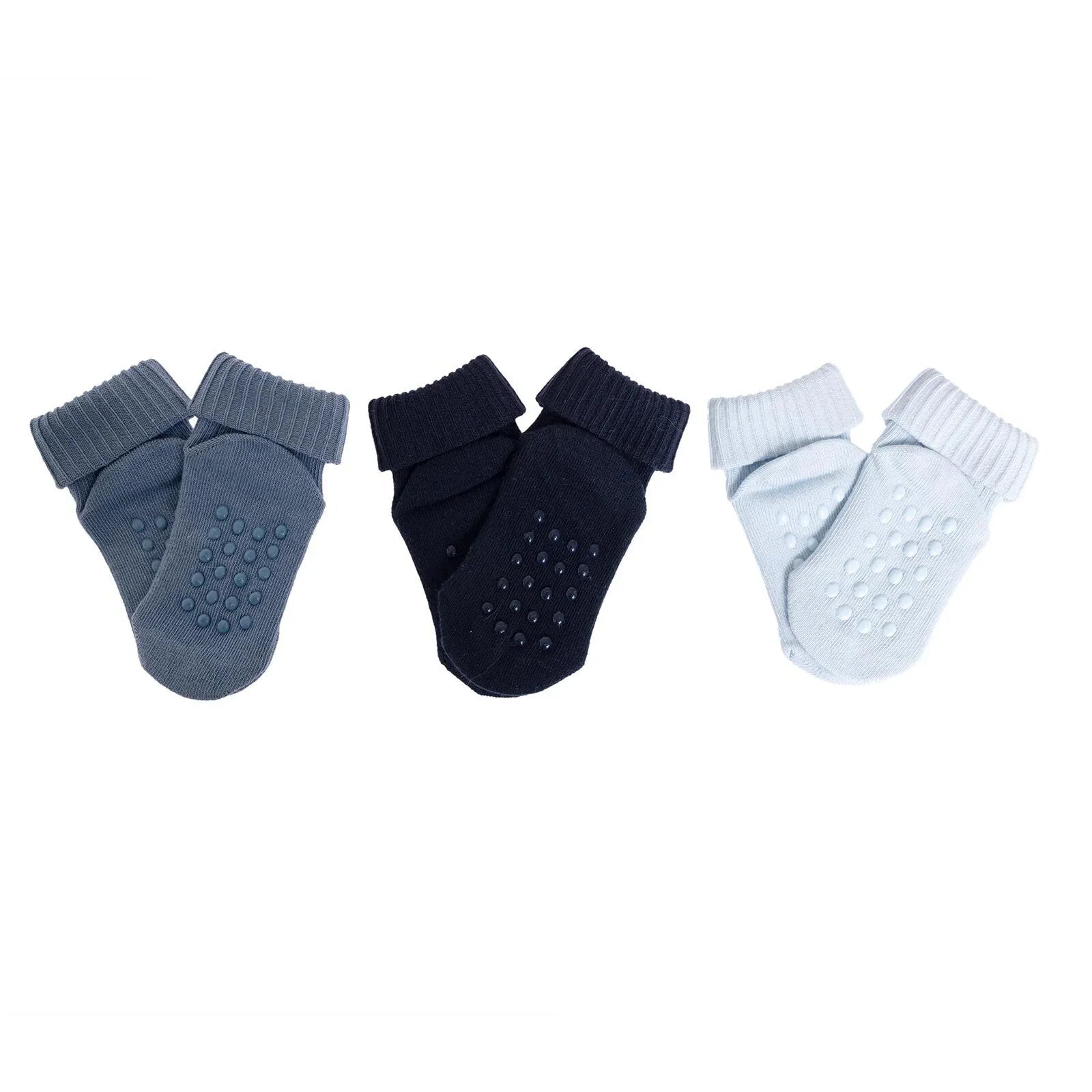 HelloBaby Boy Baby Socks 3 Pack - Blue - mezetto ebebek ebebek