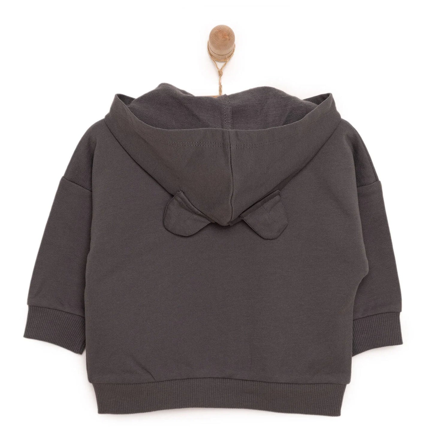 HelloBaby Boy Cardigan - Dark Grey - mezetto ebebek ebebek