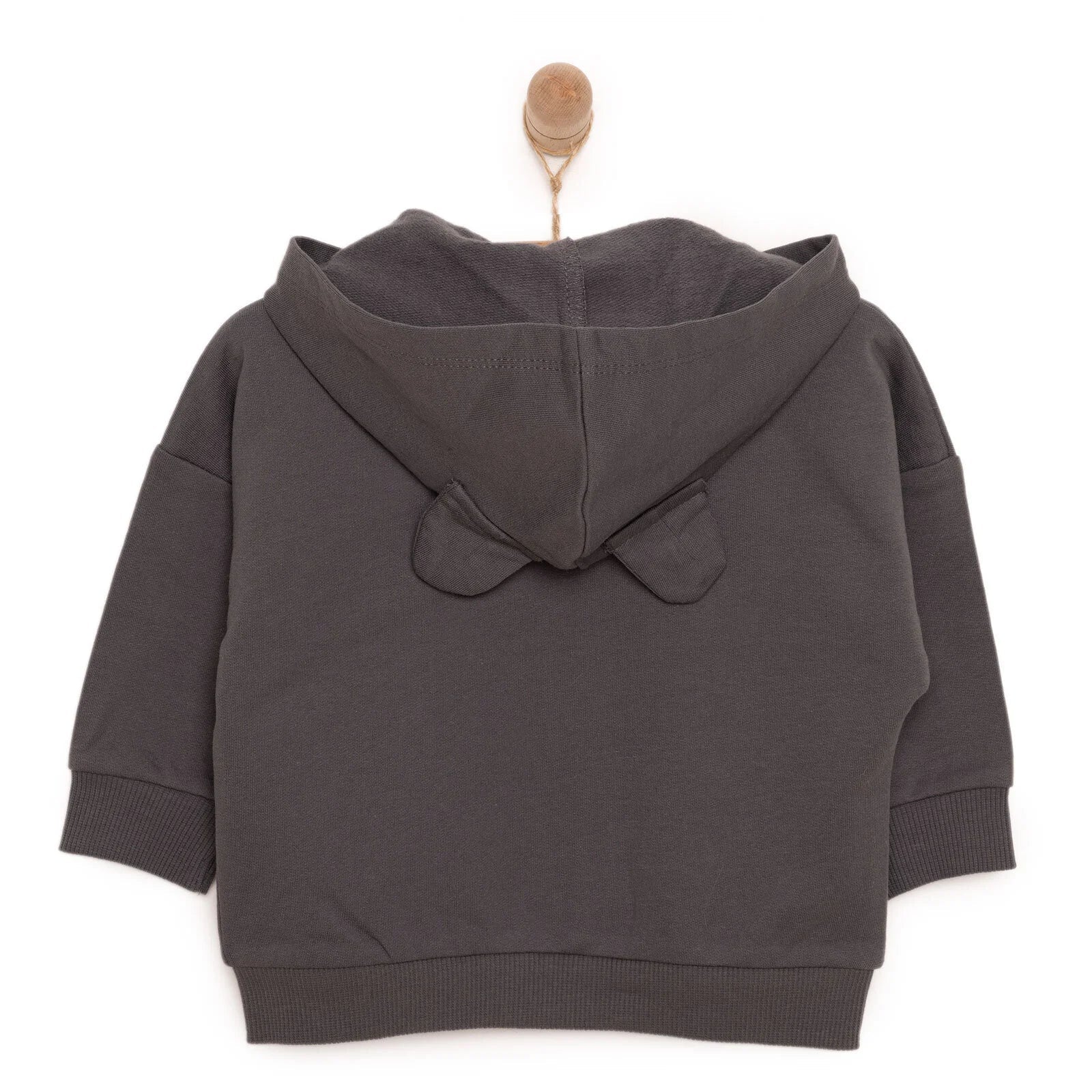 HelloBaby Boy Cardigan - Dark Grey - mezetto ebebek ebebek