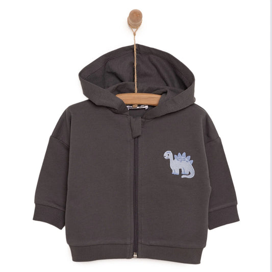 HelloBaby Boy Cardigan - Dark Grey - mezetto ebebek ebebek