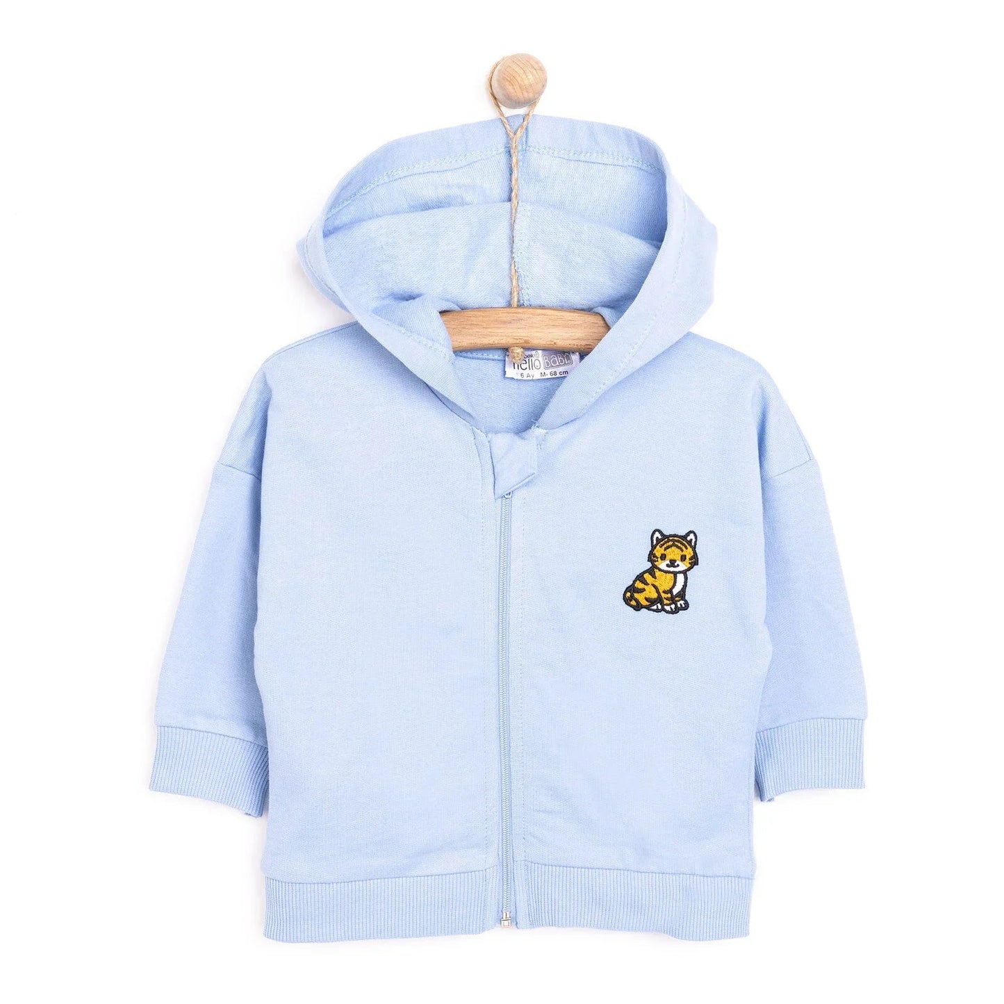 HelloBaby Boy Cardigan - Light Blue - mezetto ebebek ebebek