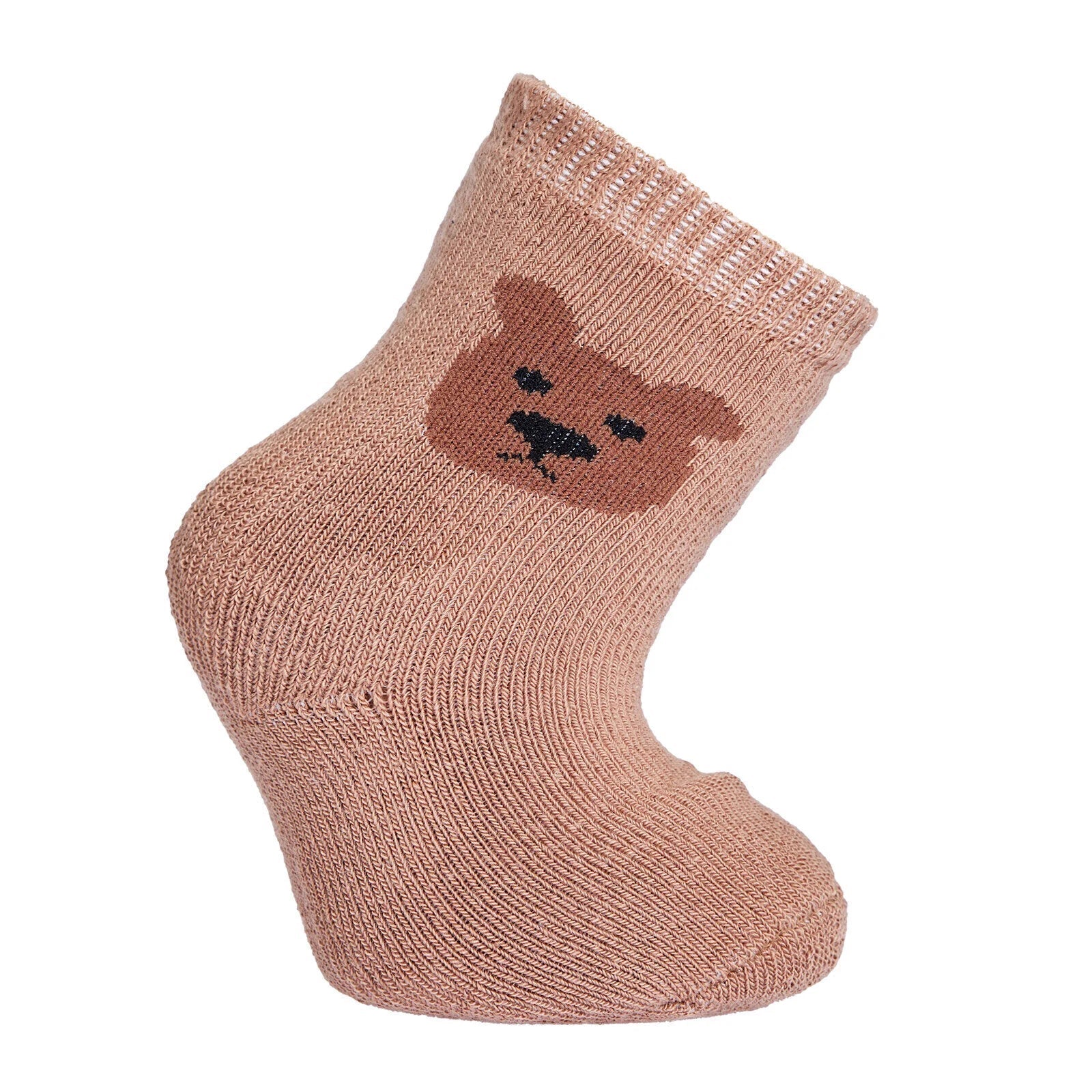 HelloBaby Boy Chenille Socks 3 Pack - Brown - mezetto ebebek ebebek