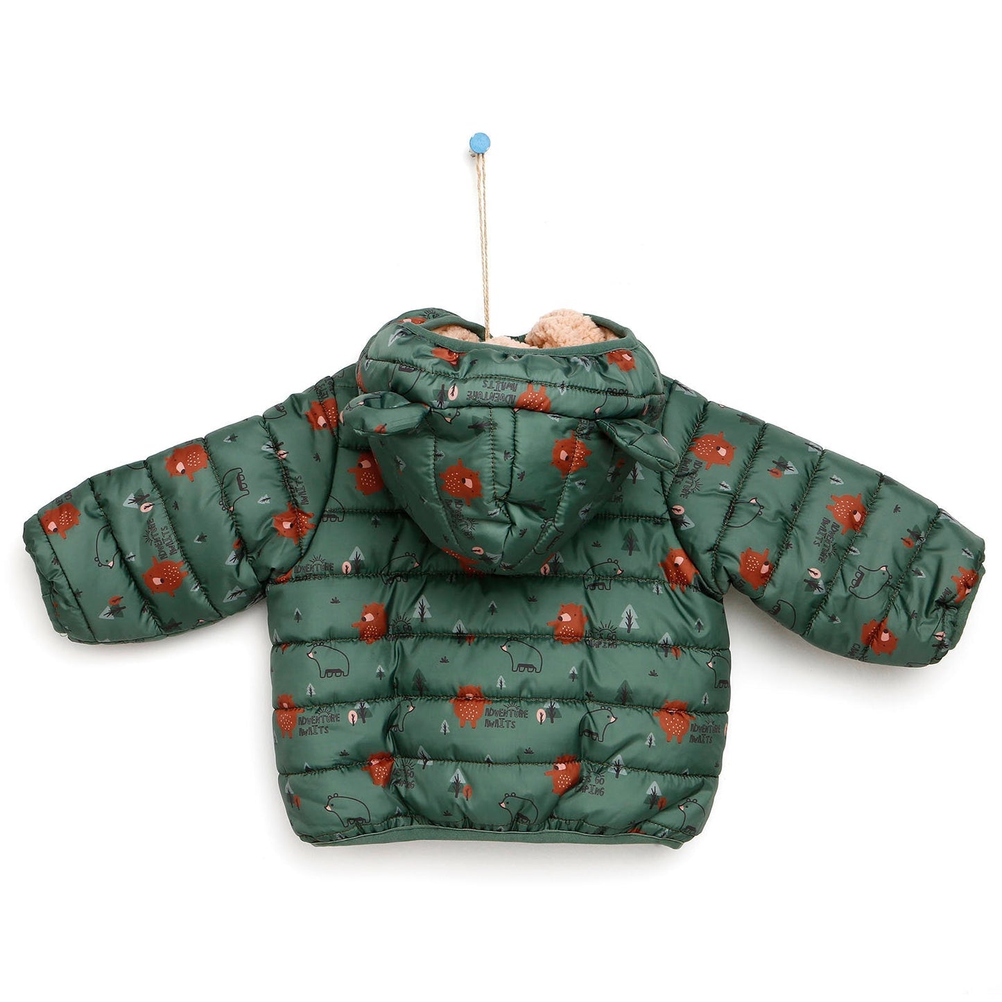HelloBaby Boy Coat - Dark Green - mezetto ebebek ebebek