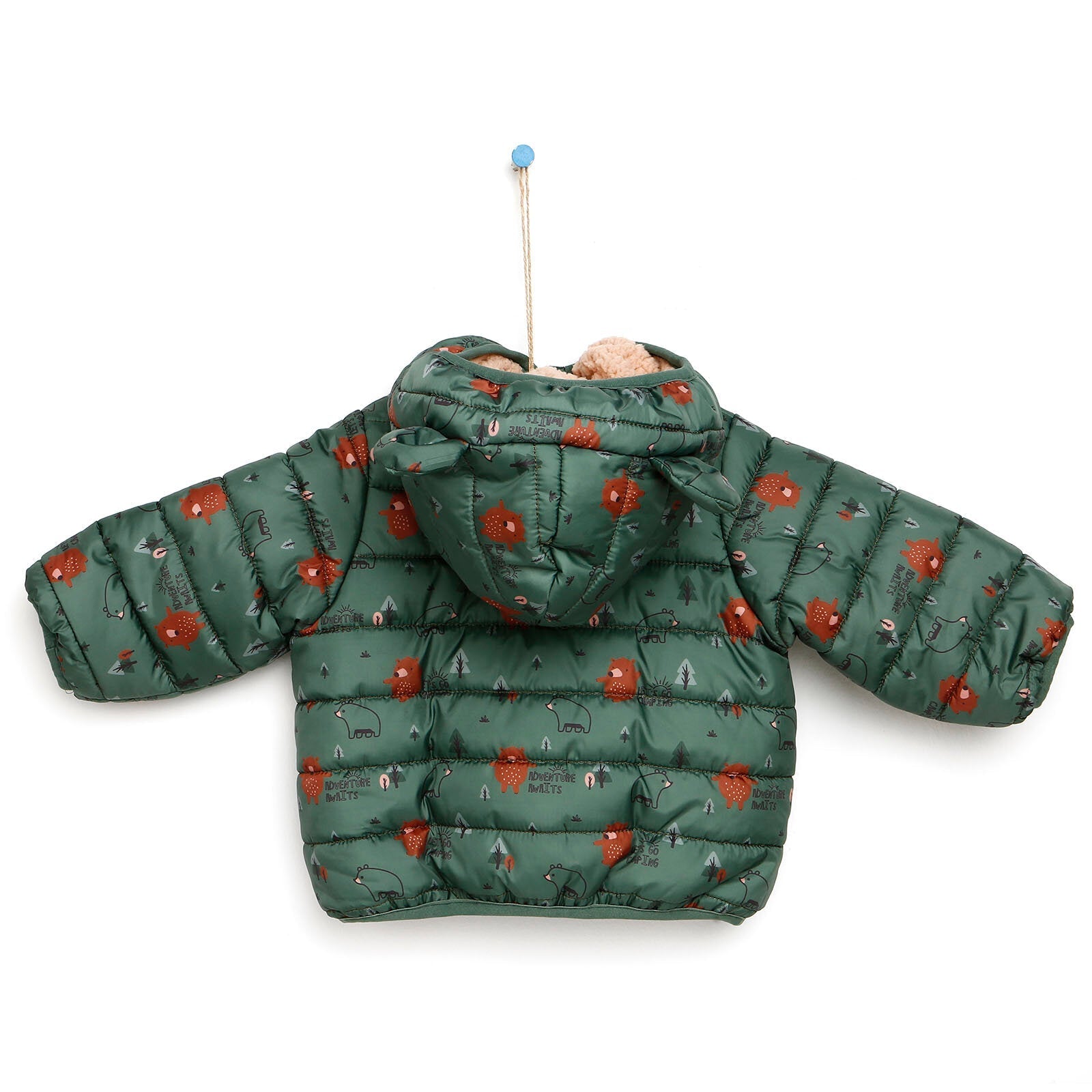 HelloBaby Boy Coat - Dark Green - mezetto ebebek ebebek