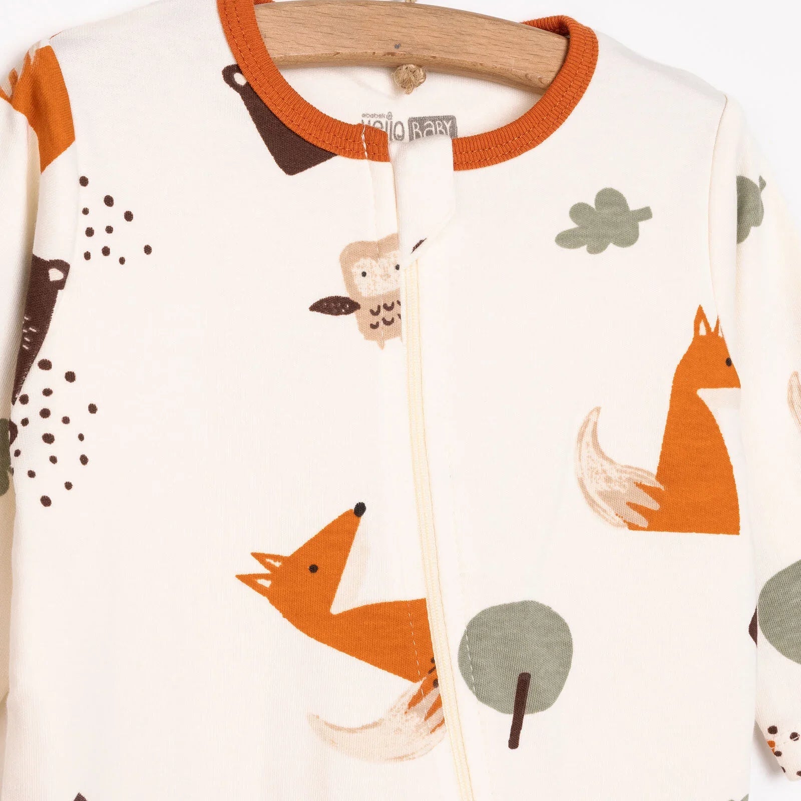HelloBaby Boy Jumpsuit - Beige - mezetto ebebek ebebek