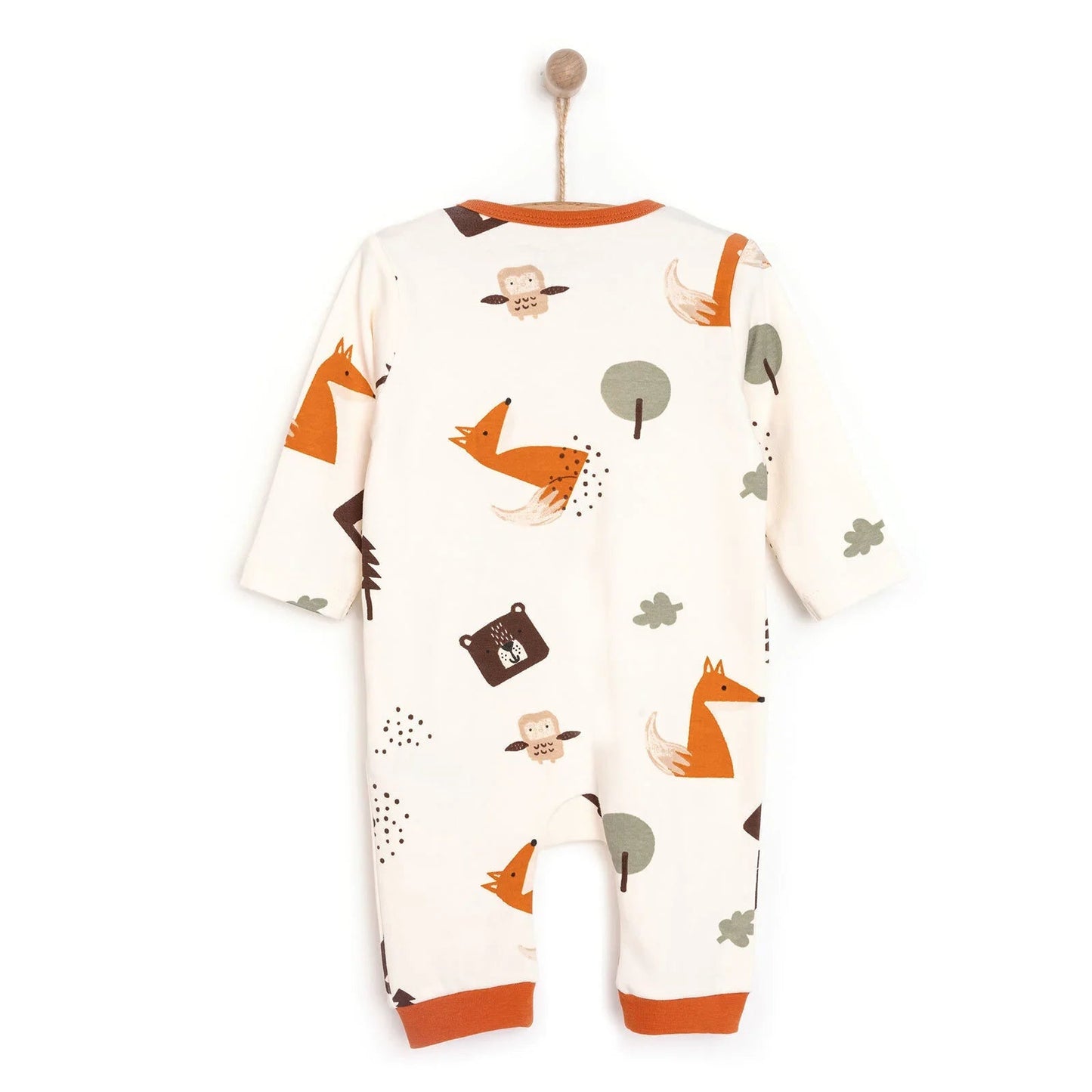 HelloBaby Boy Jumpsuit - Beige - mezetto ebebek ebebek
