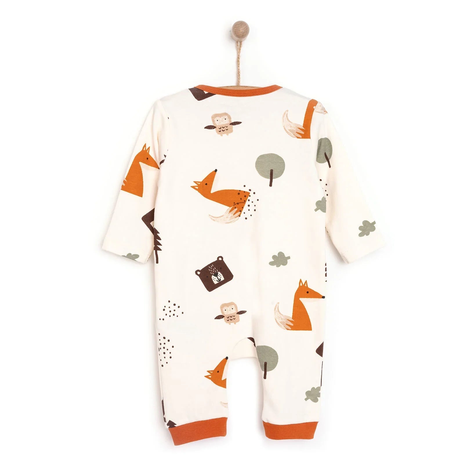 HelloBaby Boy Jumpsuit - Beige - mezetto ebebek ebebek
