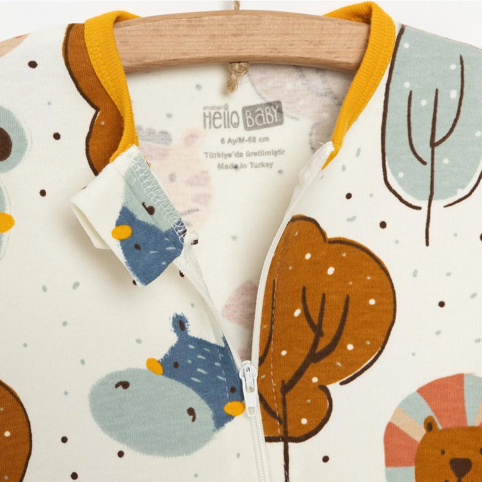 HelloBaby Boy Jumpsuit - Ecru - mezetto ebebek ebebek