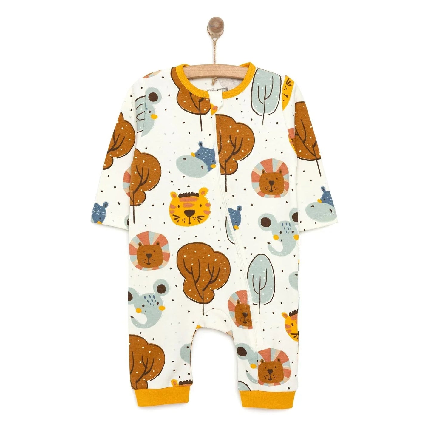 HelloBaby Boy Jumpsuit - Ecru - mezetto ebebek ebebek