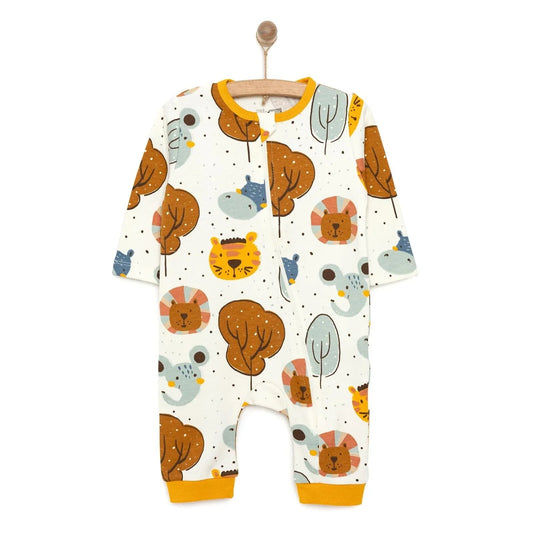 HelloBaby Boy Jumpsuit - Ecru - mezetto ebebek ebebek