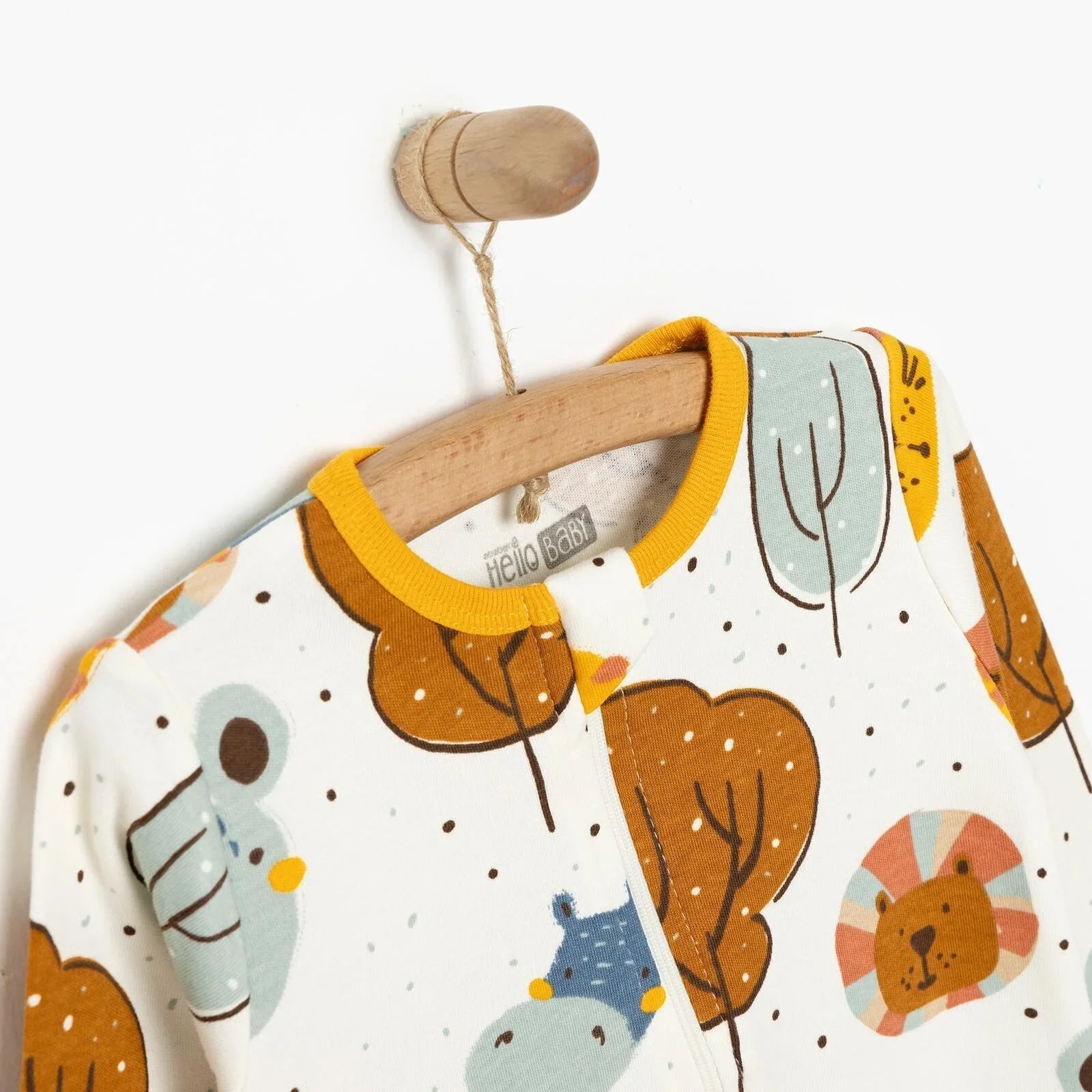 HelloBaby Boy Jumpsuit - Ecru - mezetto ebebek ebebek