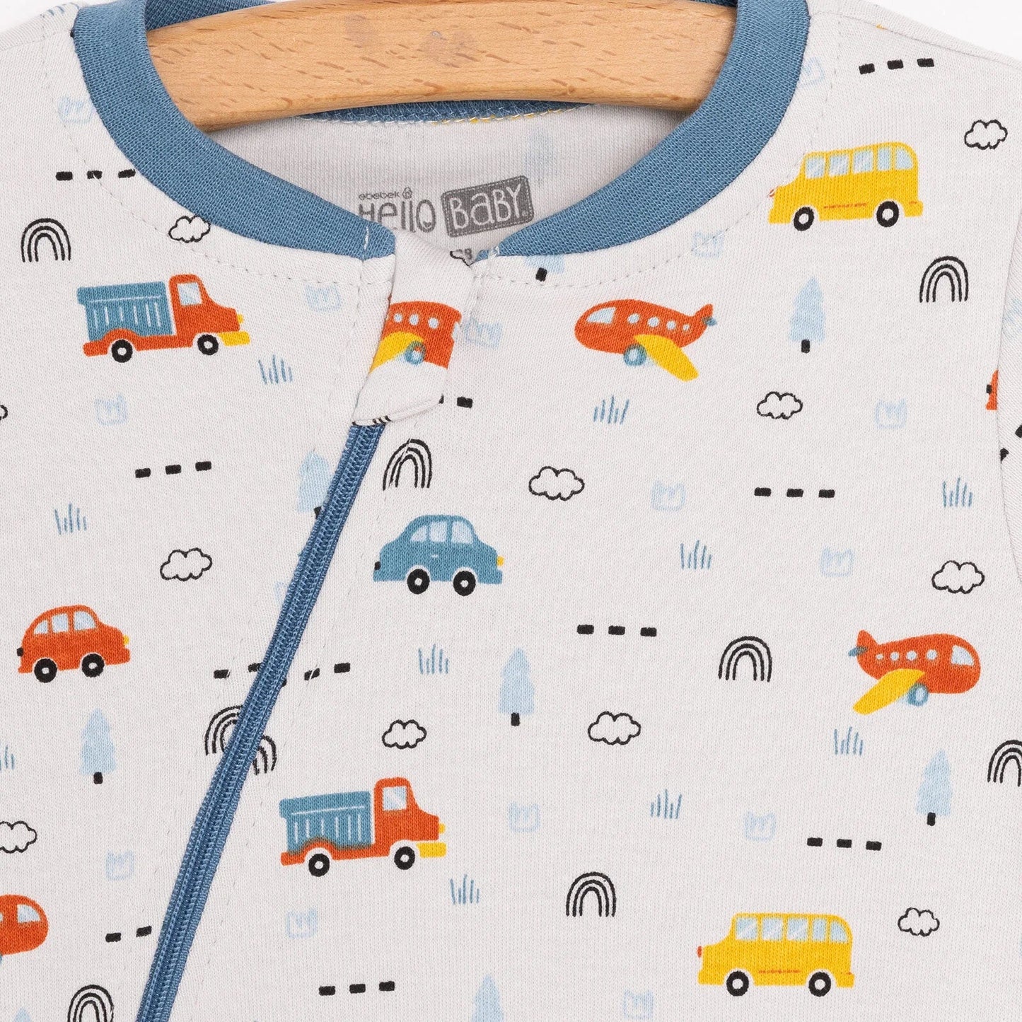 HelloBaby Boy Jumpsuit - Grey - mezetto ebebek ebebek