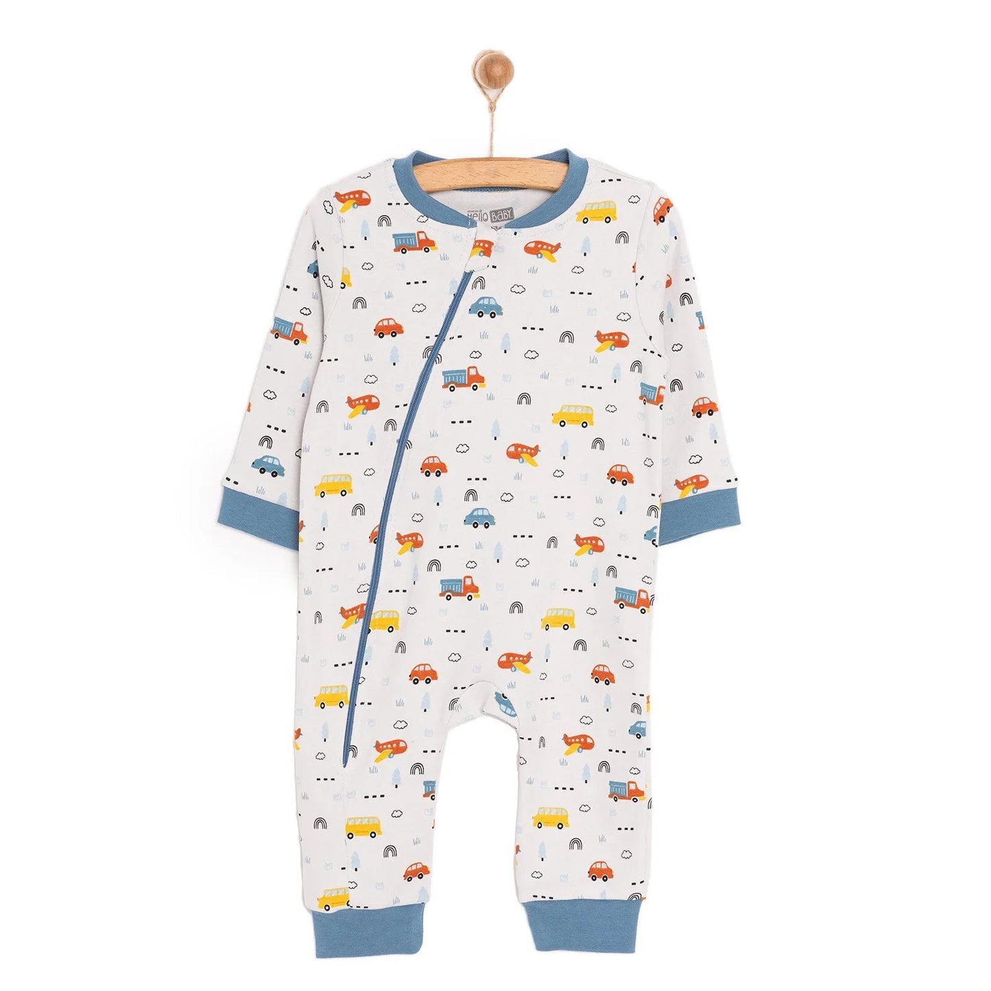 HelloBaby Boy Jumpsuit - Grey - mezetto ebebek ebebek