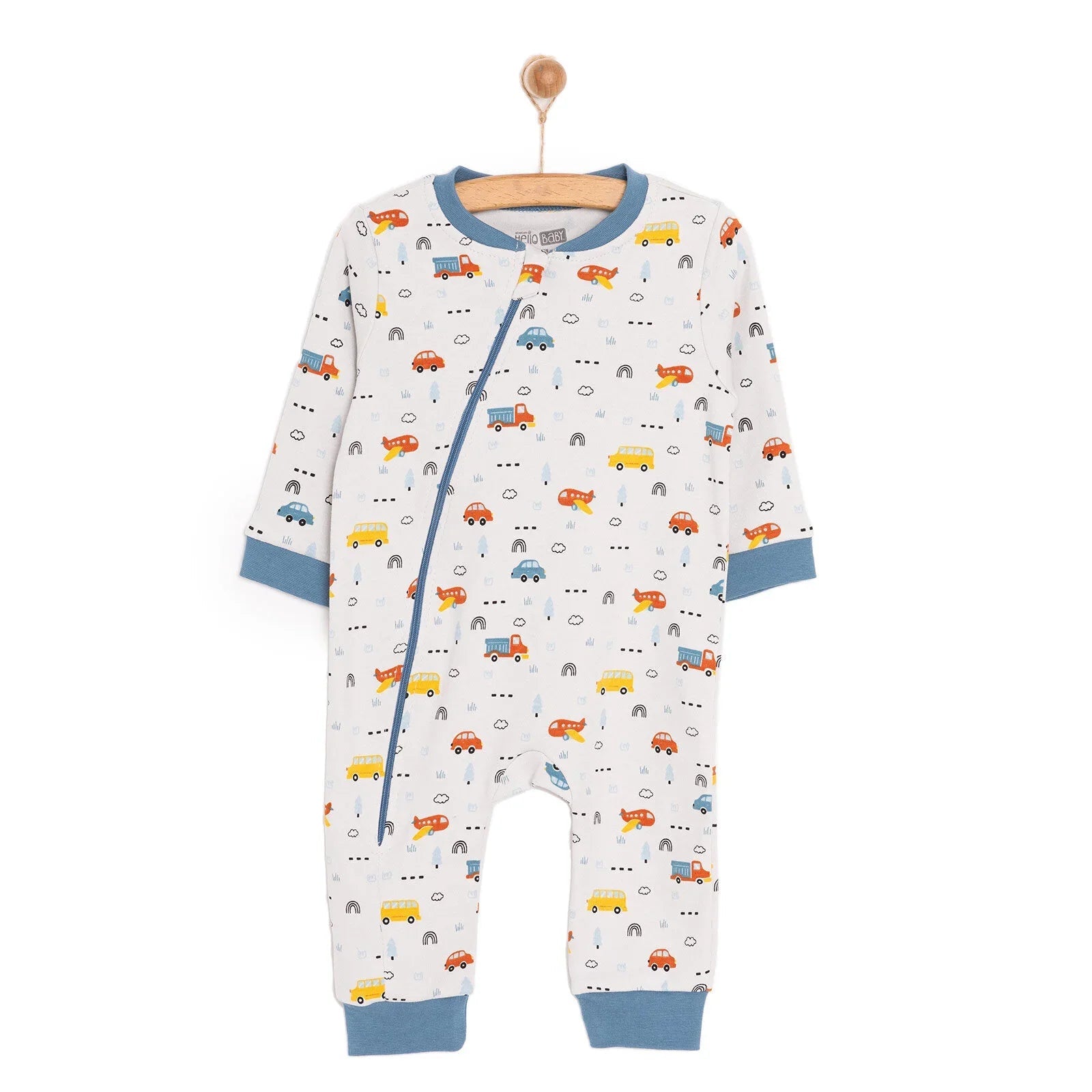 HelloBaby Boy Jumpsuit - Grey - mezetto ebebek ebebek