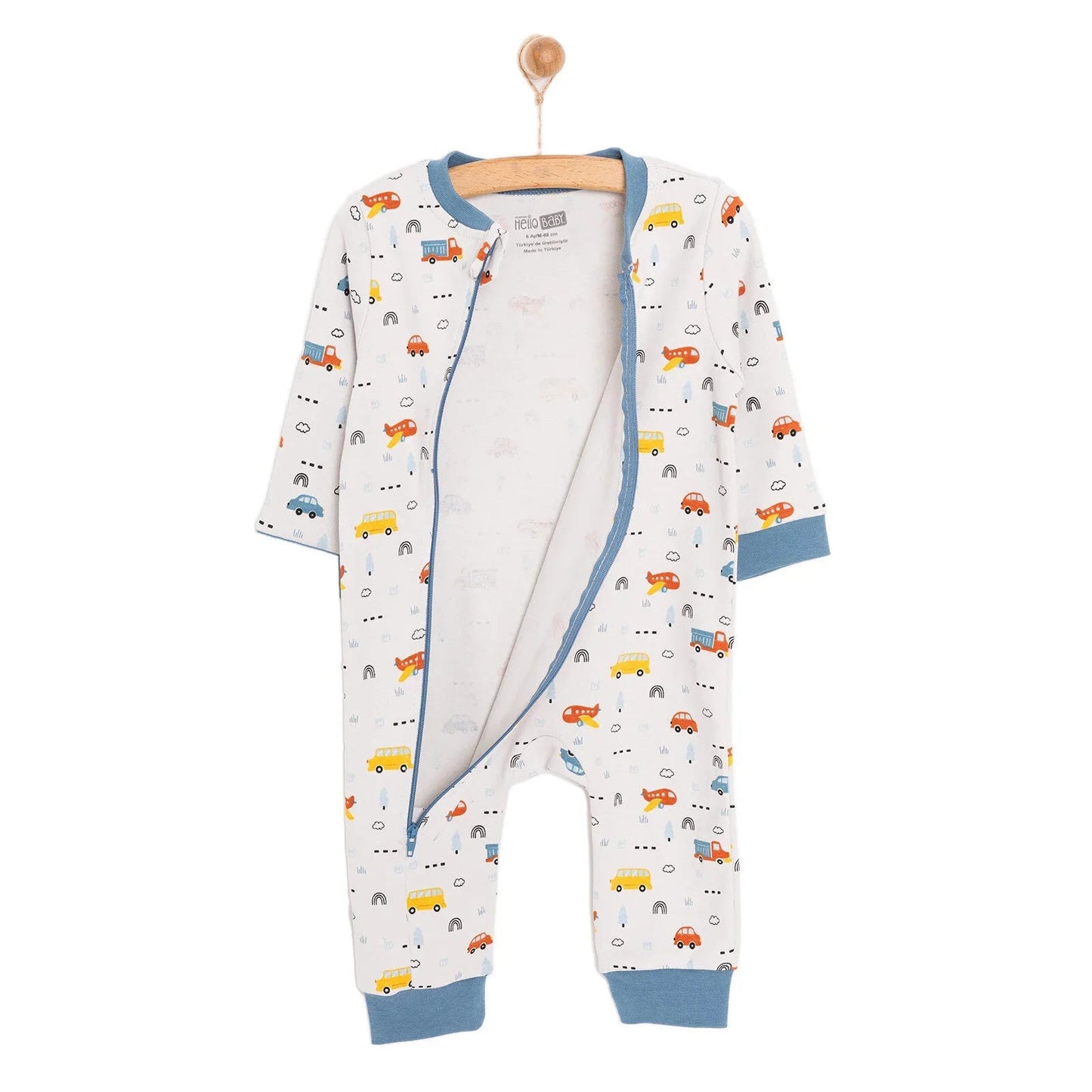 HelloBaby Boy Jumpsuit - Grey - mezetto ebebek ebebek